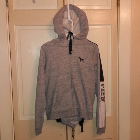 PINK Victoria's Secret Tops - SOLD💗Pink Color Block Sweat Suit💗